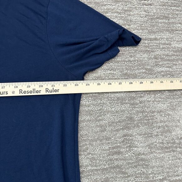 Stio Polo Shirt Mens XL Blue Lightweight Golf Casual Organic Cotton Blend - Picture 8 of 9